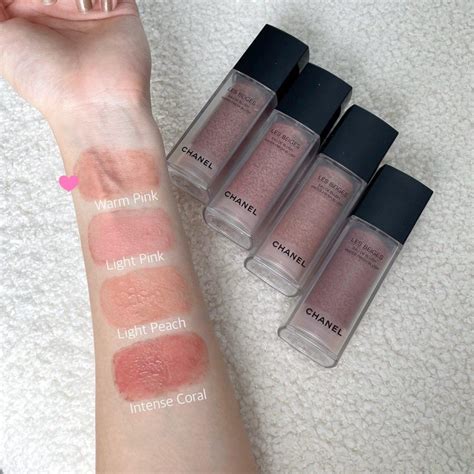 chanel water fresh blush swatches.